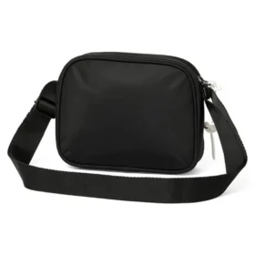 Bolso bandolera con gráfico del logotipo «Negro, blanco y amarillo»