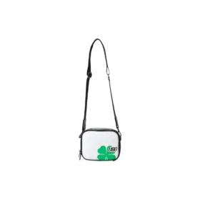 Bolso bandolera con logotipo de trébol «Blanco Verde»