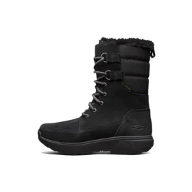 Botas de nieve de caña ultraalta para exterior, color negro