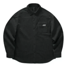 Camisa tipo cárdigan de pana de un solo botonadura «Negro Blanco Beige»