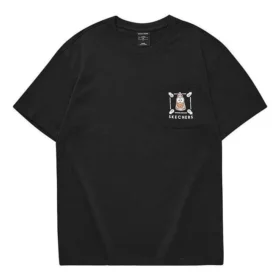 Camiseta de manga corta estampada Skechers x Bob Esponja «Negro Blanco»