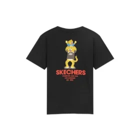 Camiseta de manga corta transpirable con estampado, estilo para pareja, color negro