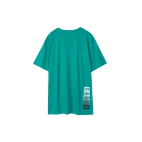 Camiseta de manga corta transpirable con estampado holgado para hombre de Skechers, azul