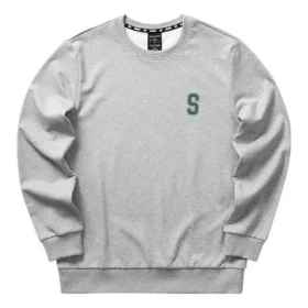 Camiseta de manga larga con letras estampadas «Gris»