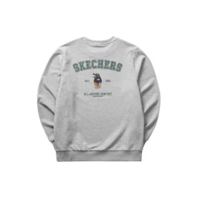 Camiseta de manga larga con letras estampadas «Gris»