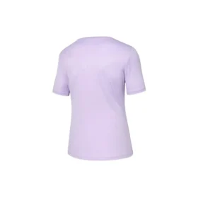 Camiseta de running de punto de manga corta morada