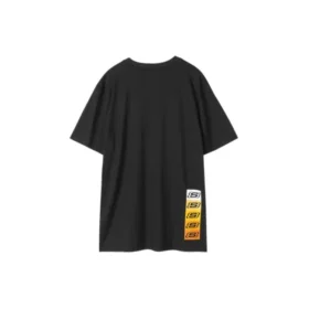 Camiseta deportiva holgada de manga corta Skechers Knit para hombre, color negro