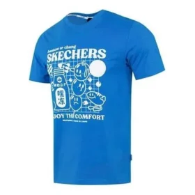 Camiseta estampada «Azul-Blanco»