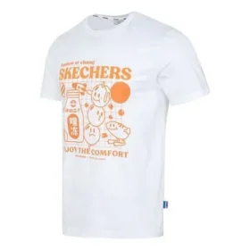 Camiseta estampada «Blanco Naranja»