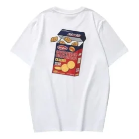 Camiseta estampada «Blanco, negro y rojo»