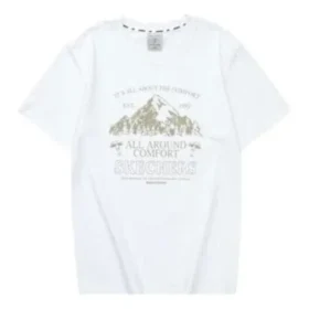 Camiseta gráfica «Blanco y marrón claro»