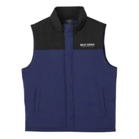 Chaleco de plumón con cuello alto y parches pequeños con el logotipo «Multicolor»