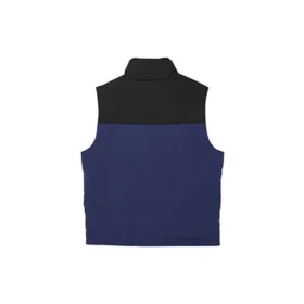 Chaleco de plumón con cuello alto y parches pequeños con el logotipo «Multicolor»