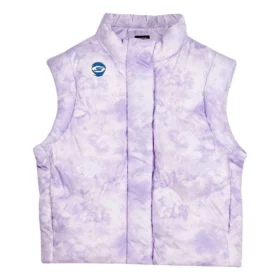 Chaleco informal de plumón «Morado y blanco»