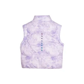 Chaleco informal de plumón «Morado y blanco»