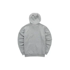 Chaqueta con capucha y cremallera de la serie casual colorida «Gris-Blanco»
