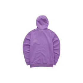 Chaqueta con capucha y cremallera de la serie Casual Colorida «Morado-Blanco»