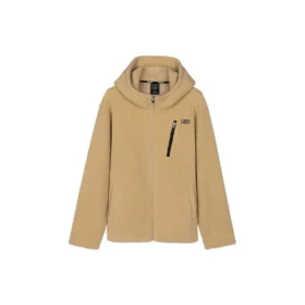 Chaqueta de forro polar holgada «Negro, Beige, Blanco, Morado»
