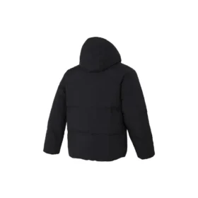 Chaqueta de plumón con capucha «Negro, blanco y rojo»