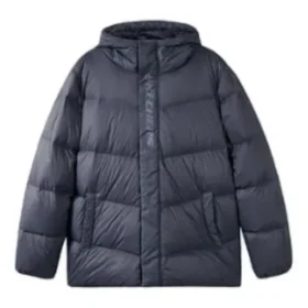 Chaqueta de plumón con capucha para el tiempo libre «Negro»