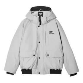 Chaqueta de plumón con capucha, Waterproof y cálida de la serie Lifestyle «Gris»