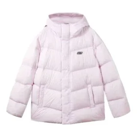 Chaqueta de plumón con capucha y logotipo liso de la serie Casual Colorida «Multicolor»