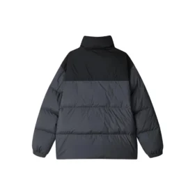 Chaqueta de plumón con estampado de logotipo de moda «Negro Gris»