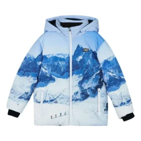 Chaqueta de plumón con estampado SKX Mountain «Azul y blanco»