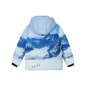 Chaqueta de plumón con estampado SKX Mountain «Azul y blanco»