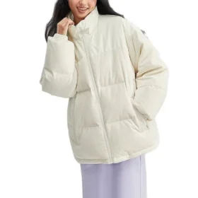 Chaqueta de plumón cortavientos de la serie deportiva «Blanca»