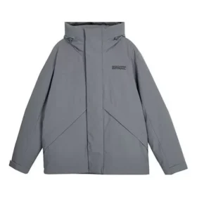 Chaqueta de plumón informal de color liso de la serie Stroll «Gris»