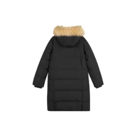 Chaqueta de plumón larga de la serie Casual «Negro»