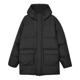 Chaqueta de plumón larga informal «Black»