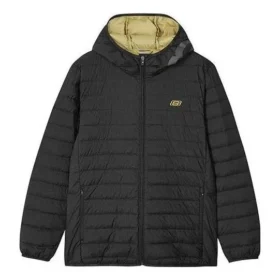Chaqueta de plumón tejida con logotipo estampado «Negro»