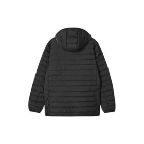 Chaqueta de plumón tejida con logotipo estampado «Negro»