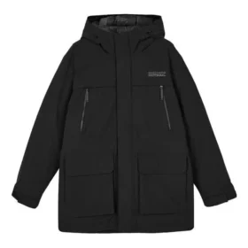 Chaqueta de plumón tejida cortavientos «Negro»