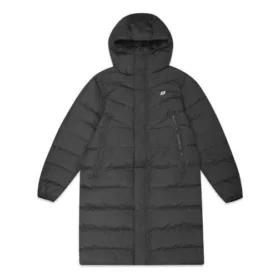 Chaqueta de plumón tejida de longitud media «Negro»