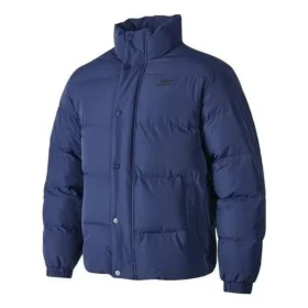 Chaqueta de plumón Waterproof con letras estampadas «Verde azulado»