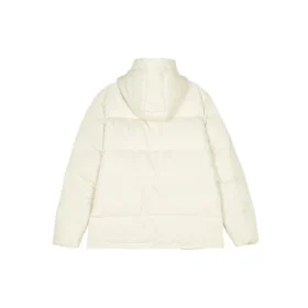 Chaqueta deportiva informal con capucha de plumón en color liso «Multicolor»