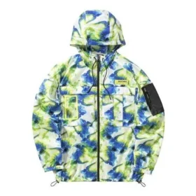 Chaqueta informal de camuflaje tejida «Verde Azul Blanco»