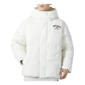 Chaqueta informal de plumón «Blanco Negro»
