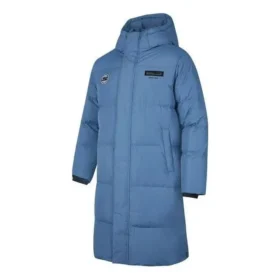 Chaqueta larga de plumón con logotipo estampado «Teal»