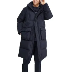 Chaqueta larga de plumón de la serie Lifestyle «Black»