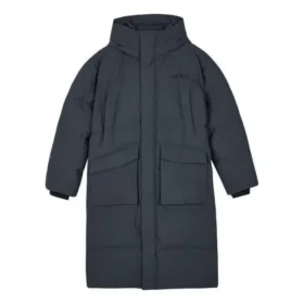 Chaqueta larga de plumón tejida «Grey»