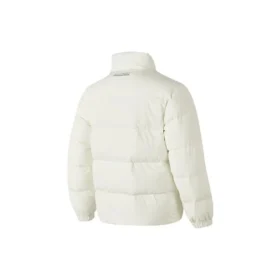 Chaqueta Waterproof de plumón con letras estampadas «Blanca»