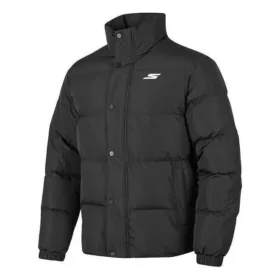 Chaqueta Waterproof de plumón con letras estampadas «Negro»