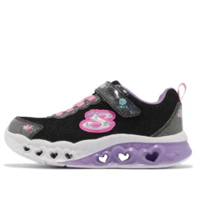 Flutter Heart Lights «Negro, morado y rosa»