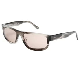 Gafas de sol rectangulares elevadas con diseño brillante de cuerno