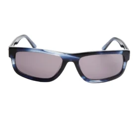 Gafas de sol rectangulares elevadas con diseño brillante de cuerno