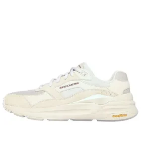 Global Jogger de caña baja, beige/blanco